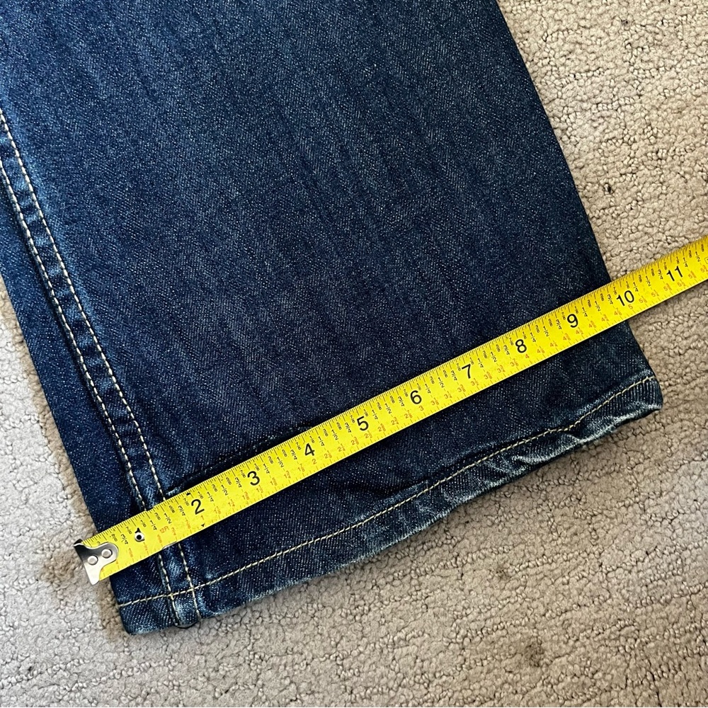 VTG Jimmy Taverniti So Men’s Boot Cut Jeans Sz 33 Beat Up Vintage Resin Y2K NWT - Picture 11 of 15